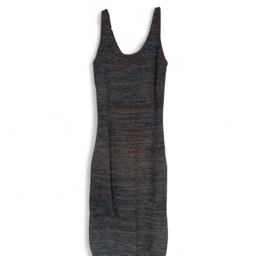 Elegant Multicolor Knit Dress